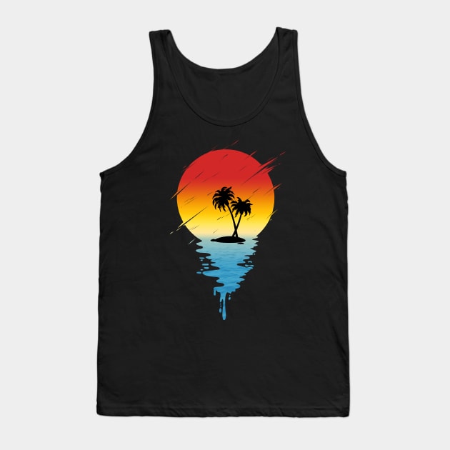 Melting Island Tank Top by Guyvit